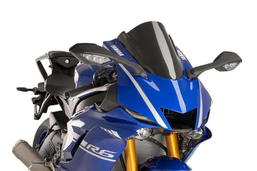 Puig Racing Screen YZF-R6 クリア 17-19年式 Puig Z-Racing Windscreen - 2017-2023 Yamaha YZF-R6 - 9723*